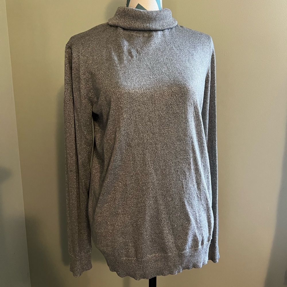 Calvin Klein silver turtle neck sweater